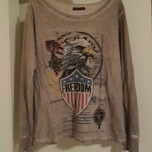 NWOT Distressed Top